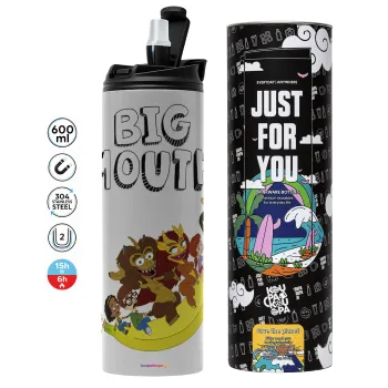 Big mouth, Tumbler stainless steel GREY 600ml