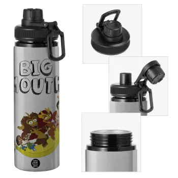 Big mouth, Metallic water bottle with safety cap, 850ml aluminum