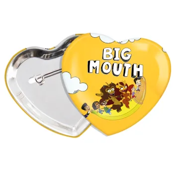 Big mouth, Κονκάρδα παραμάνα καρδιά (57x52mm)