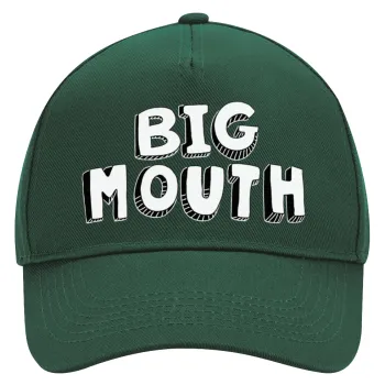 Big mouth, Adult Ultimate Hat GREEN, (100% COTTON DRILL, ADULT, UNISEX, ONE SIZE)