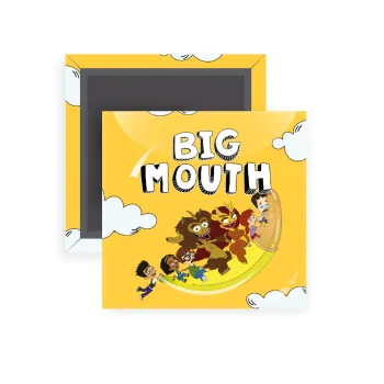 Big mouth, Μαγνητάκι ψυγείου τετράγωνο διάστασης 5x5cm