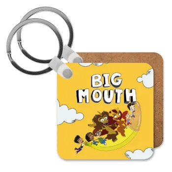 Big mouth, Μπρελόκ Ξύλινο τετράγωνο MDF