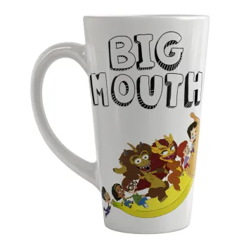 Big mouth, Κούπα κωνική Latte Μεγάλη, κεραμική, 450ml