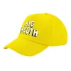 Καπέλο παιδικό Baseball, 100% Βαμβακερό Twill, Κίτρινο (ΒΑΜΒΑΚΕΡΟ, ΠΑΙΔΙΚΟ, UNISEX, ONE SIZE)
