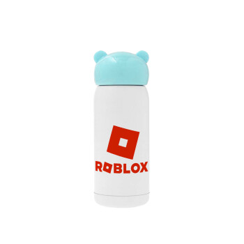 Roblox red, Γαλάζιο ανοξείδωτο παγούρι θερμό (Stainless steel), 320ml