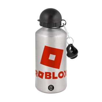 Roblox red, Metallic water jug, Silver, aluminum 500ml