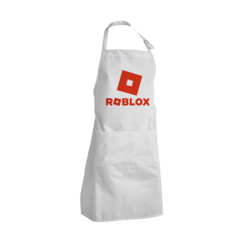 Roblox red, Adult Chef Apron (with sliders and 2 pockets)