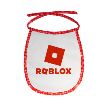 Roblox red, Σαλιάρα μωρού αλέκιαστη με κορδόνι Κόκκινη