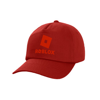 Roblox red, Καπέλο Baseball, 100% Βαμβακερό, Low profile, Κόκκινο