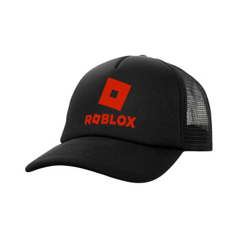Roblox red, Καπέλο Soft Trucker με Δίχτυ Μαύρο 