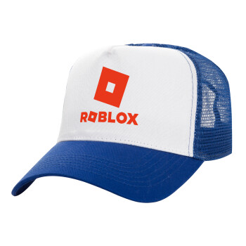 Roblox red, Καπέλο Structured Trucker, ΛΕΥΚΟ/ΜΠΛΕ