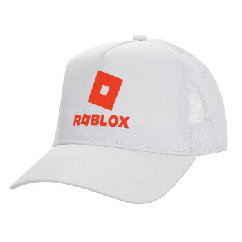 Roblox red, Καπέλο Structured Trucker, ΛΕΥΚΟ
