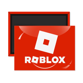 Roblox red, Ορθογώνιο μαγνητάκι ψυγείου διάστασης 9x6cm