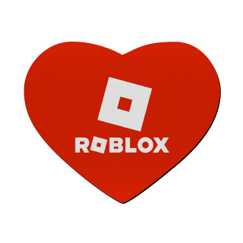Roblox red, Mousepad καρδιά 23x20cm