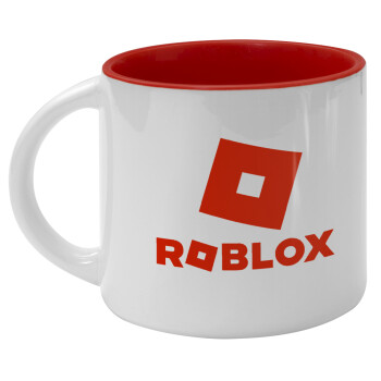 Roblox red, Κούπα κεραμική 400ml Λευκή/Κόκκινη