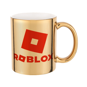 Roblox red, Κούπα κεραμική, χρυσή καθρέπτης, 330ml