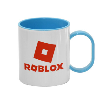 Roblox red, Κούπα (πλαστική) (BPA-FREE) Polymer Μπλε για παιδιά, 330ml