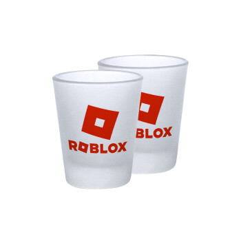 Roblox red, Σφηνοπότηρα γυάλινα 45ml του πάγου (2 τεμάχια)