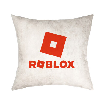 Roblox red, Μαξιλάρι καναπέ Δερματίνη Γκρι 40x40cm με γέμισμα