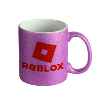 Roblox red, Κούπα Μωβ Glitter που γυαλίζει, κεραμική, 330ml
