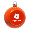 Orange Christmas tree ornament bauble 8cm