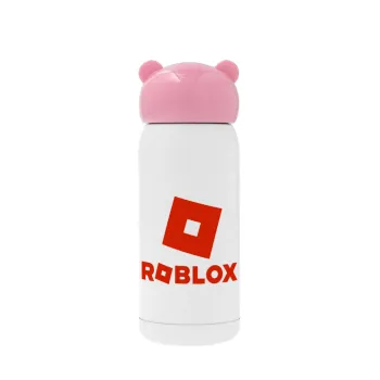 Roblox red, Ροζ ανοξείδωτο παγούρι θερμό (Stainless steel), 320ml