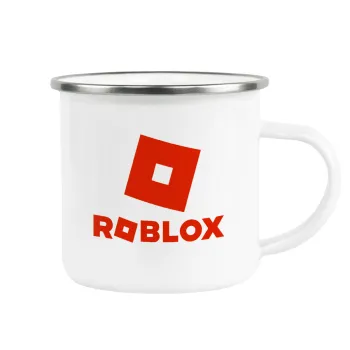 Roblox red, Metallic enamel cup white 360ml