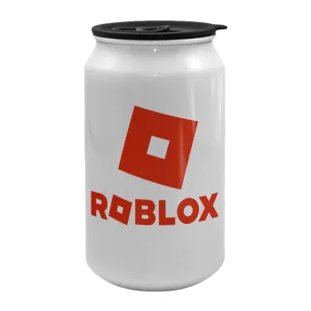 Roblox red, Κούπα ταξιδιού μεταλλική με καπάκι (tin-can) 500ml