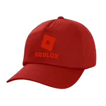 Roblox red, Πεντάφυλλο Καπέλο Ενηλίκων Baseball, 100% Βαμβακερό,  Κόκκινο (ΒΑΜΒΑΚΕΡΟ, ΕΝΗΛΙΚΩΝ, UNISEX, ONE SIZE)