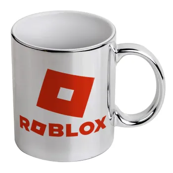 Roblox red, Κούπα κεραμική, ασημένια καθρέπτης, 330ml