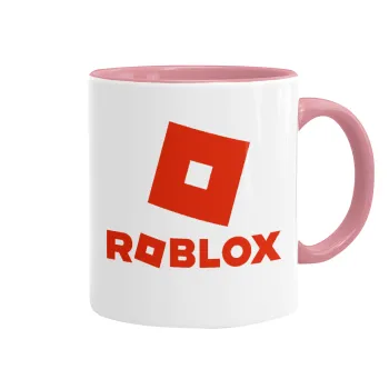 Roblox red, Mug colored pink, ceramic, 330ml
