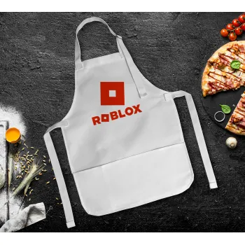 Roblox red, Ποδιά Σεφ Ολόσωμη Παιδική (με ρυθμιστικά και 2 τσέπες)