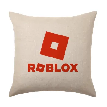 Roblox red, Μαξιλάρι καναπέ ΛΙΝΟ 40x40cm περιέχεται το  γέμισμα