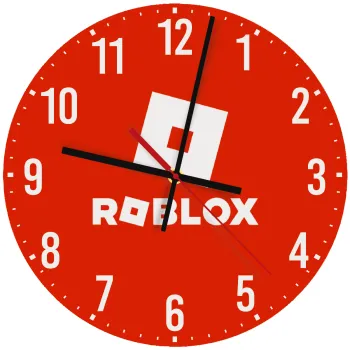 Roblox red, Ρολόι τοίχου ξύλινο (30cm)