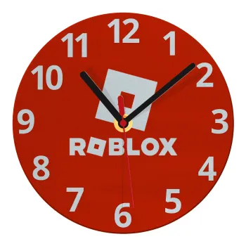 Roblox red, Ρολόι τοίχου γυάλινο (20cm)