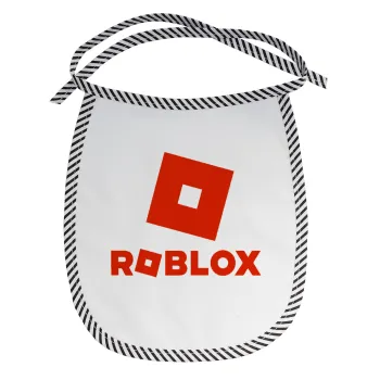 Roblox red, Σαλιάρα μωρού αλέκιαστη με κορδόνι Μαύρη