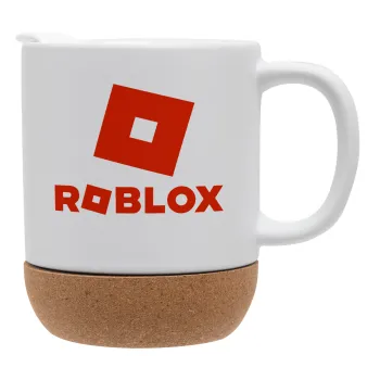 Roblox red, Κούπα, κεραμική με βάση φελού και καπάκι (ΜΑΤ), 330ml
