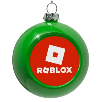 Roblox red, Green Christmas tree ornament bauble 8cm