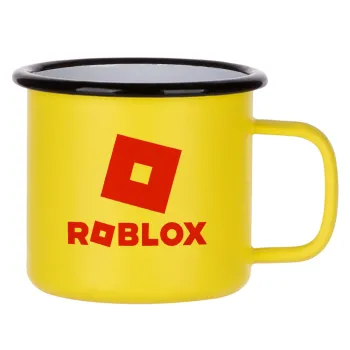 Roblox red, Κούπα Μεταλλική εμαγιέ ΜΑΤ Κίτρινη 360ml