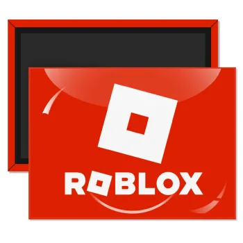Roblox red, Ορθογώνιο μαγνητάκι ψυγείου διάστασης 9x6cm