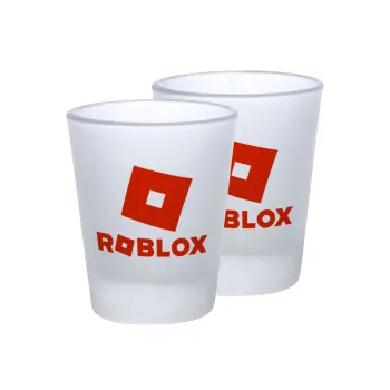 Roblox red, Σφηνοπότηρα γυάλινα 45ml του πάγου (2 τεμάχια)