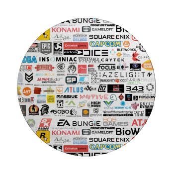 Video Game Studio Logos, Επιφάνεια κοπής γυάλινη στρογγυλή (30cm)