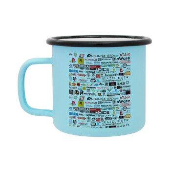 Video Game Studio Logos, Κούπα Μεταλλική εμαγιέ ΜΑΤ σιέλ 360ml