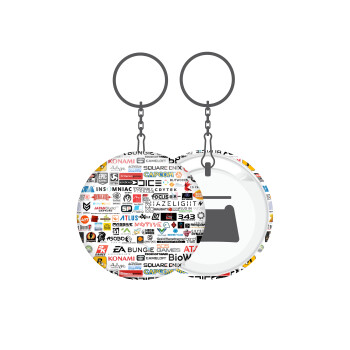 Video Game Studio Logos, Μπρελόκ μεταλλικό 5cm με ανοιχτήρι