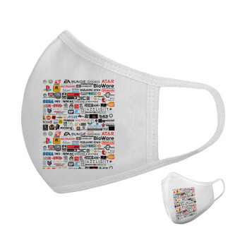 Video Game Studio Logos, Μάσκα υφασμάτινη υψηλής άνεσης παιδική (Δώρο πλαστική θήκη)