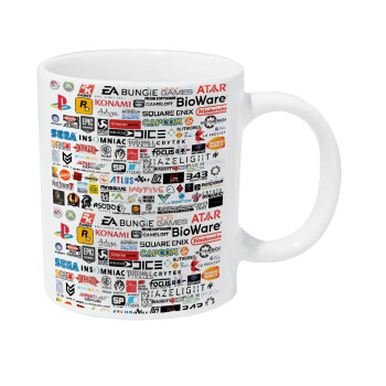 Video Game Studio Logos, Κούπα Giga, κεραμική, 590ml