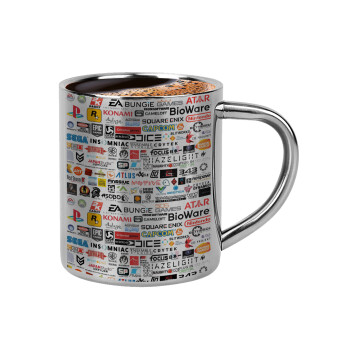 Video Game Studio Logos, Double-wall metal cup for espresso (220ml)