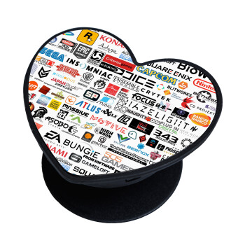 Video Game Studio Logos, Phone Holders Stand  καρδιά Μαύρο Βάση Στήριξης Κινητού στο Χέρι