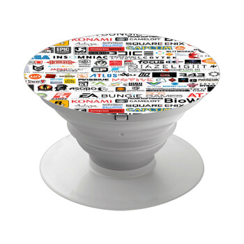 Video Game Studio Logos, Phone Holders Stand  Λευκό Βάση Στήριξης Κινητού στο Χέρι