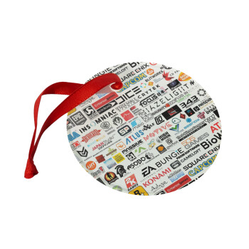 Video Game Studio Logos, Στολίδι Χριστουγεννιάτικο στολίδι γυάλινο 9cm